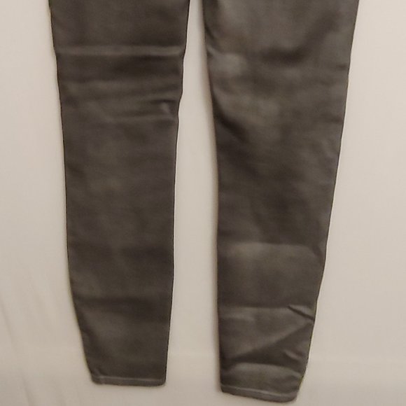 Spanx by Sara Blakley Wax Coated Leggings M Silver Grey Pewter Size Medium - Picture 8 of 11